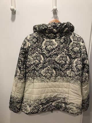 Parka acolchada estampada