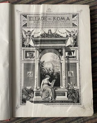 Libro antico Ellade e Roma, Jacopo Di Falke, 1882