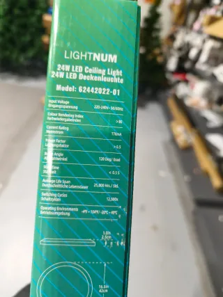 Plafón LED Blanco 24W 40cm