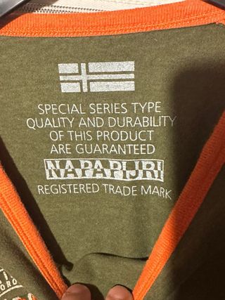 Maglia Napapijri uomo verde/arancione