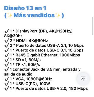 Baseus 4K@120Hz CLARITY Hub 13 Puertos