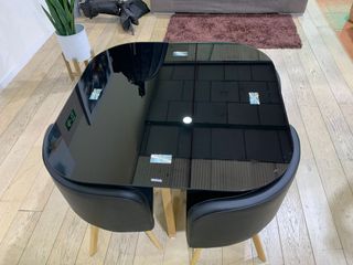 Mesa comedor cristal teka y 4 sillas