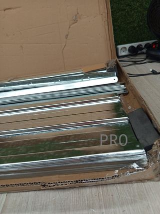 Arriate de acero galvanizado plateado 240x80x77 cm