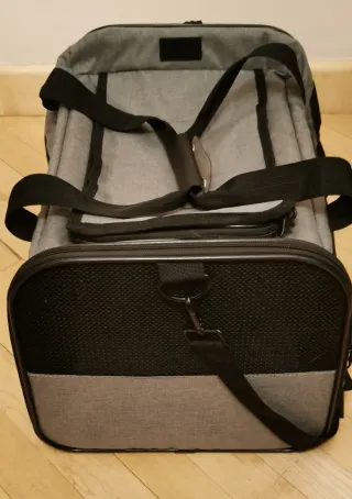 Transportín Mascotas Pecute Gris