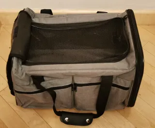 Transportín Mascotas Pecute Gris