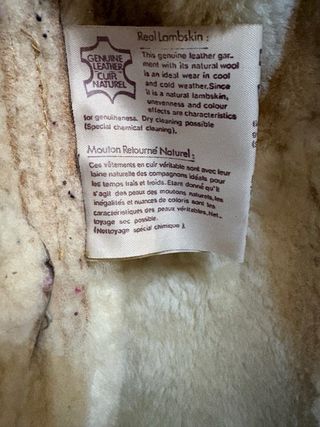 Cappotto Montone Shearling donna vera pelle Vintag