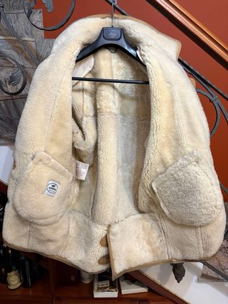 Cappotto Montone Shearling donna vera pelle Vintag