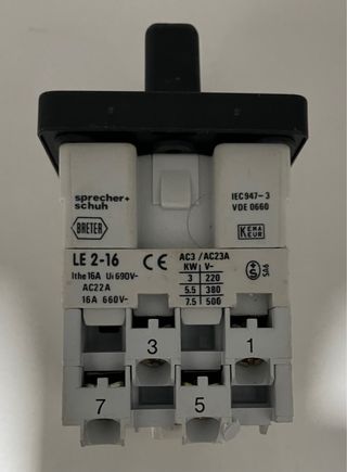 Interruptor Rotatorio Sprecher + Schuh