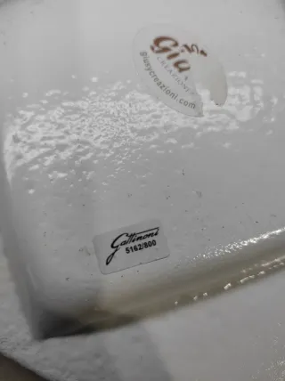 Svuotatasche quadrato glitterato