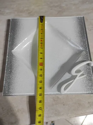 Svuotatasche quadrato glitterato