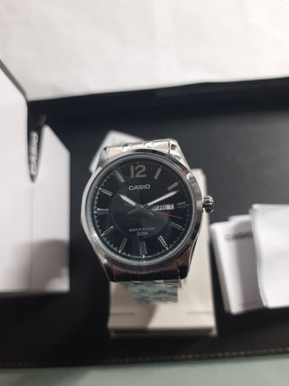 Orologio Casio Uomo Nero e Argento