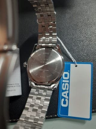 Orologio Casio Uomo Nero e Argento