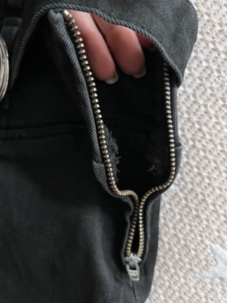 Minifalda vaquera negra con cinturón