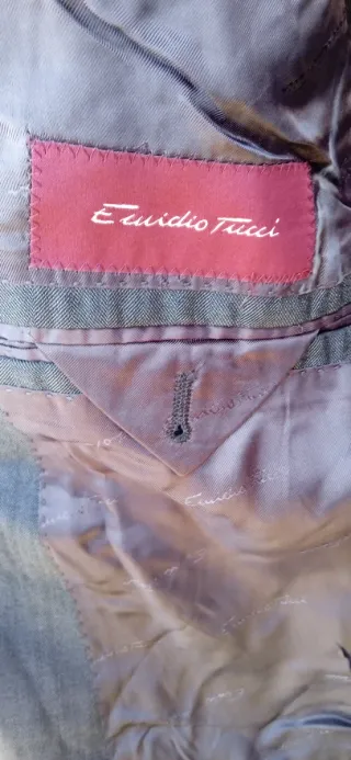 Emidio Tucci Blazer Lana y Seda Talla 52