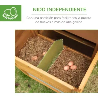 Gallinero Madera Exterior Jaula 2-4 Gallinas