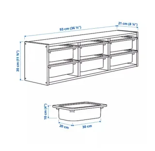 Estantería Trofast Ikea Blanca