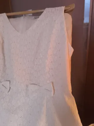 Vestido fiesta blonda forrado Pret a Porter 70