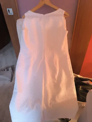 Vestido fiesta blonda forrado Pret a Porter 70