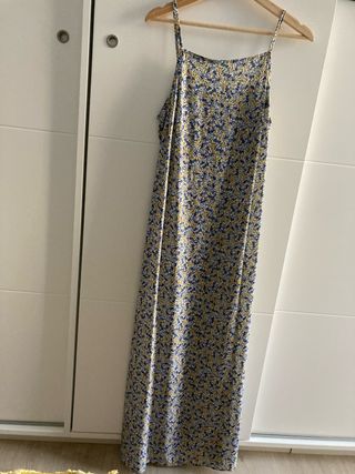 Vestido largo floral tirantes