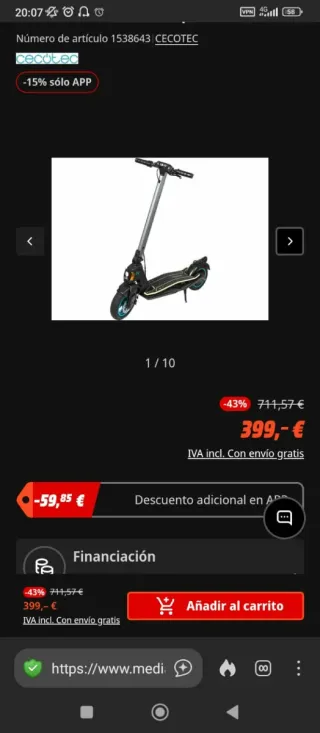 Patinete Eléctrico Cecotec