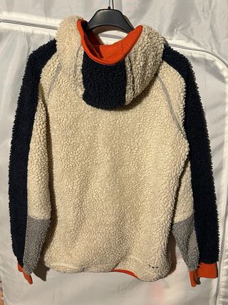 Felpa Napapijri donna beige e arancione