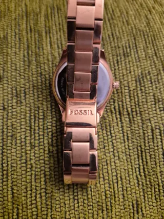 Reloj Fossil Dorado y Rosa, diametro interior 60mm