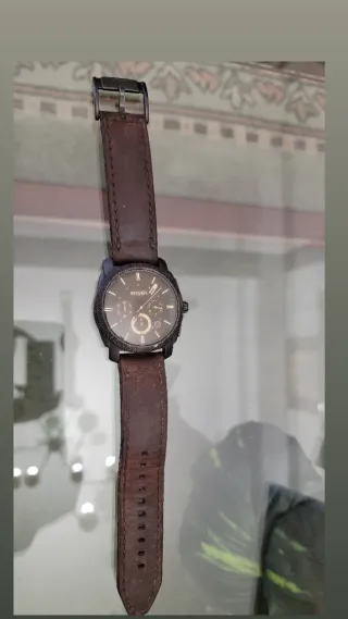 Reloj Fossil Caballero Negro y Marrón