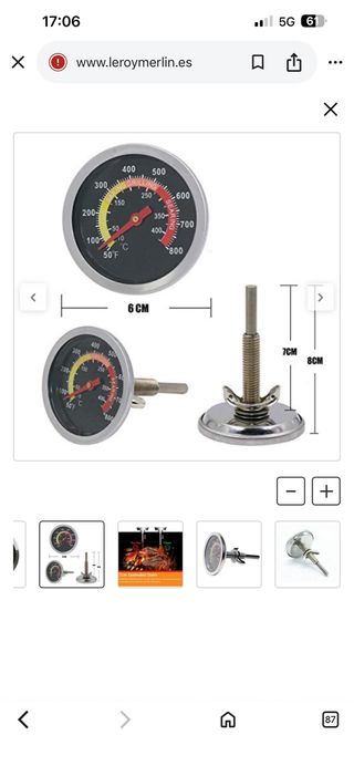 Termómetro para horno o grill nuevo
