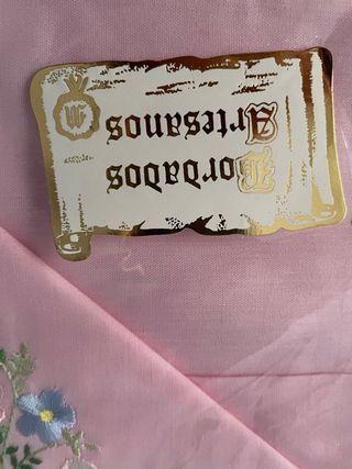 Juego de cama matrimonio bordado