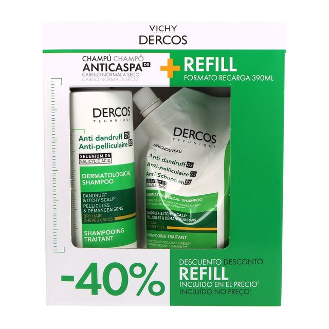 Vichy Dercos Champú Anticaspa DS + Recarga 390ml