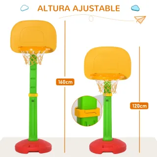 Canasta Baloncesto Infantil Ajustable