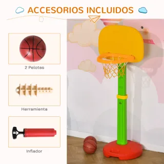Canasta Baloncesto Infantil Ajustable