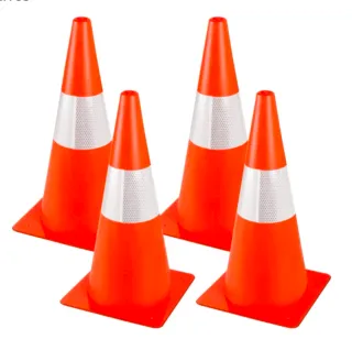 Conos de seguridad naranja 50 cm.