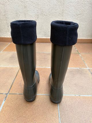 Botas Agua Hunter Verdes con Calcetines