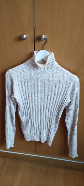 Jersey cuello alto Pepe Jeans talla M beige