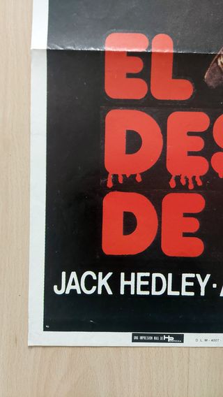 Cartel Original El Destripador de Nueva York 1982