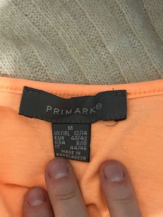 Top naranja Primark