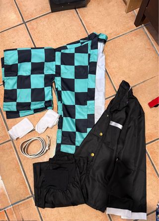 Costume per bambini Tanjiro Kamado T. Taglia unica: 160 cm