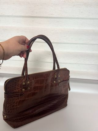 Bolso de piel Acosta marrón