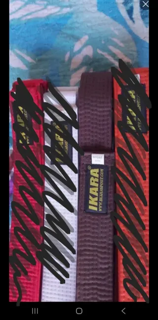 Cinturón marrón de artes marciales IKARA