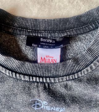 Sudadera Mulan Gris Jaspeado S Oversize