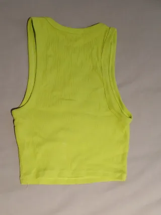 Top Zara Amarillo neon Talla XS
