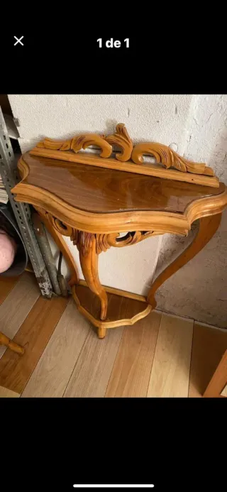 Cómoda de entrada de madera