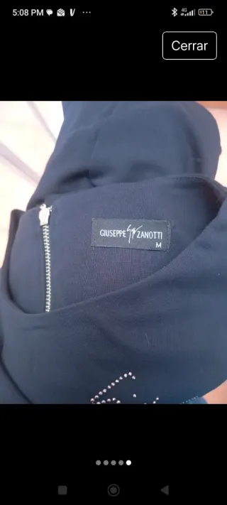 Vestido negro con estampado