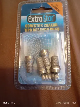 Conectores Coaxiales RG6 ExtraStar