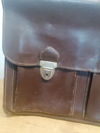 Maletín Cartera Vintage Marrón