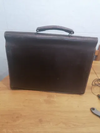 Maletín Cartera Vintage Marrón
