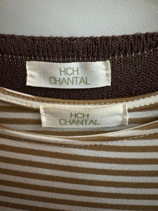 Vestido largo con chaleco marrón