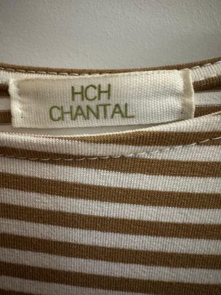 Vestido largo con chaleco marrón