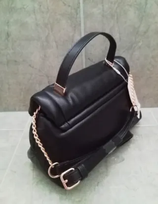 Bolso elegante correa larga y asas Negro (NUEVO!)